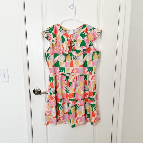 Dazey LA Colorful Collared Hands Dress - Picture 3 of 5